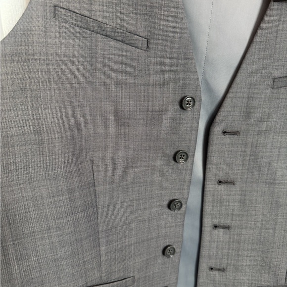 Express Men's Charcoal Suit Vest - Picture 4 of 4